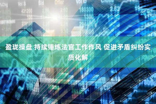 盈珑操盘 持续锤炼法官工作作风 促进矛盾纠纷实质化解